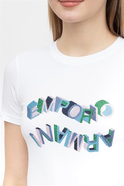 Emporio Armani Kadın Bisiklet Yaka T-Shirt