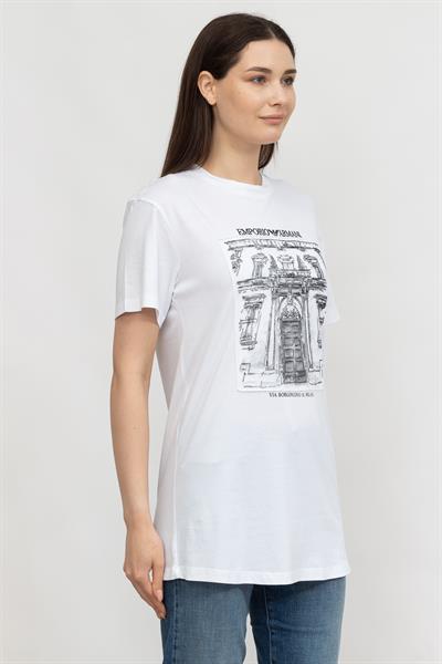 Emporio Armani Kadın Bisiklet Yaka T-Shirt