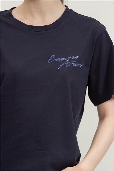 Emporio Armani Kadın Bisiklet Yaka T-Shirt