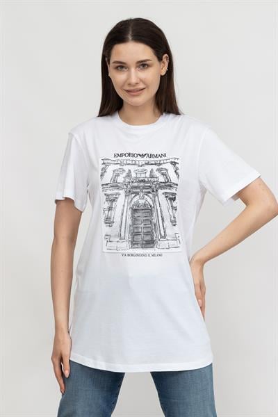 Emporio Armani Kadın Bisiklet Yaka T-Shirt