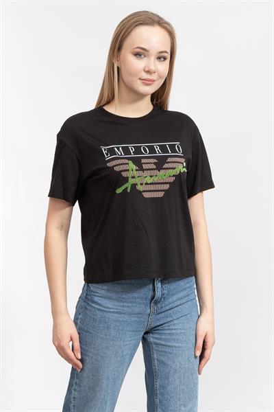 Emporio Armani Kadın Bisiklet Yaka T-Shirt