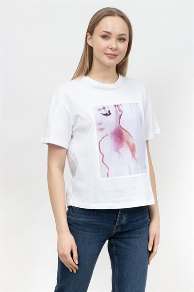 Emporio Armani Kadın Bisiklet Yaka T-Shirt