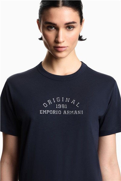 Emporio Armani Kadın Bisiklet Yaka T-Shirt