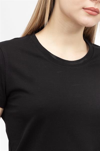 Emporio Armani Kadın Bisiklet Yaka T-Shirt Siyah