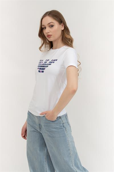 Emporio Armani Kadın Bisiklet Yaka T-Shirt