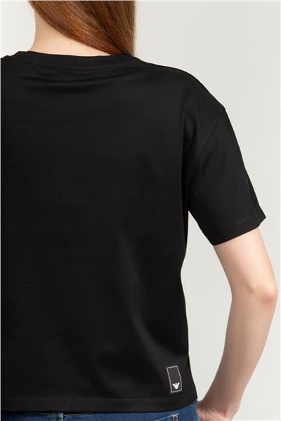 Emporio Armani Kadın Bisiklet Yaka T-Shirt