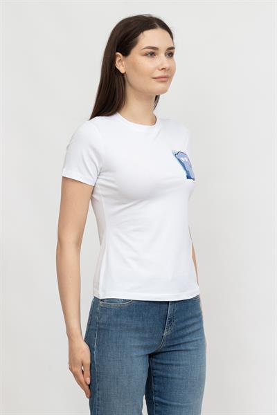 Emporio Armani Kadın Bisiklet Yaka T-Shirt