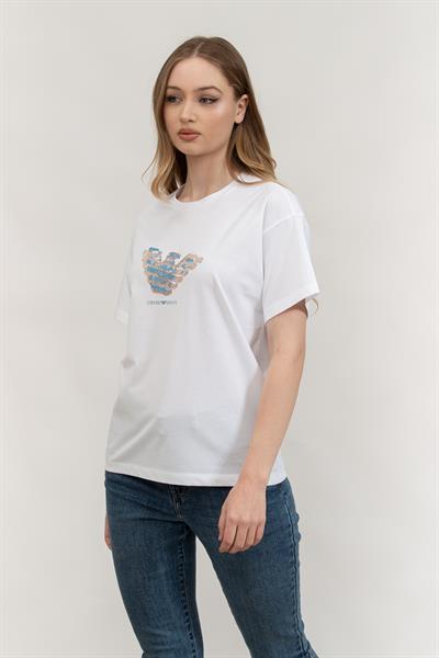 Emporio Armani Kadın Bisiklet Yaka T-Shirt