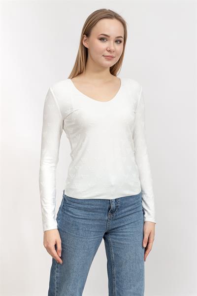 Emporio Armani Kadın Bisiklet Yaka T-Shirt