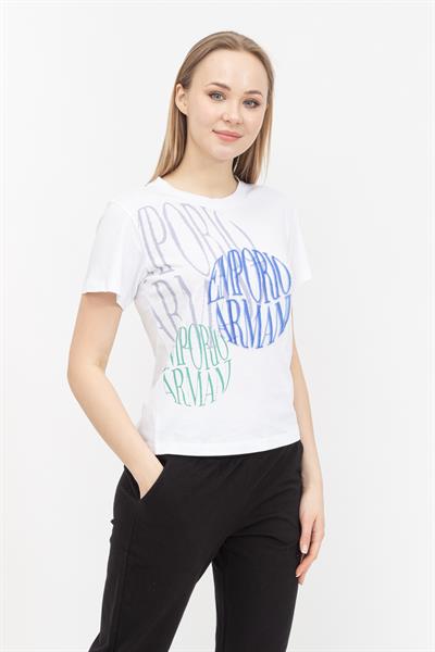 Emporio Armani Kadın Bisiklet Yaka T-Shirt