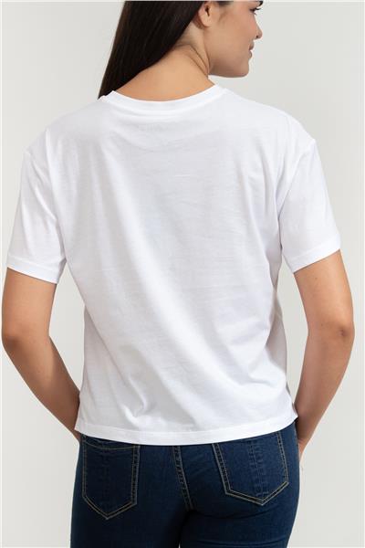 Emporio Armani Kadın Bisiklet Yaka T-Shirt