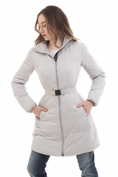 Emporio Armani Kadın Dik Yaka Su Geçirmez Uzun Mont