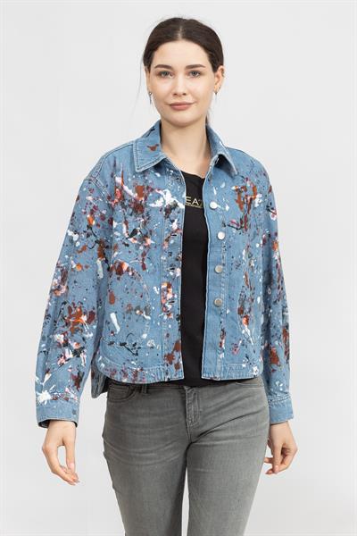 Emporio Armani Kadın Mont İndigo Mavi