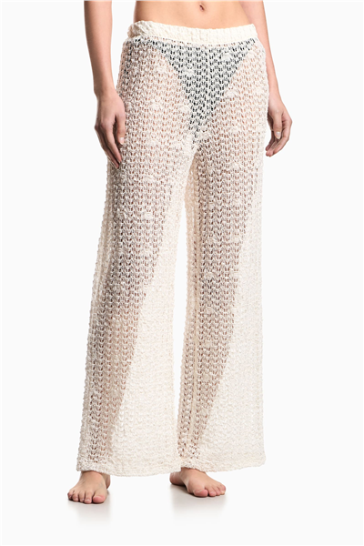 Emporio Armani Kadın Plaj Pantolonu Fil Dişi