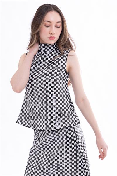 Emporio Armani Payetli Kolsuz Kadın Bluz
