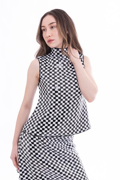 Emporio Armani Payetli Kolsuz Kadın Bluz