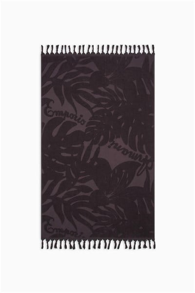 Emporio Armani Unisex Havlu Kahverengi