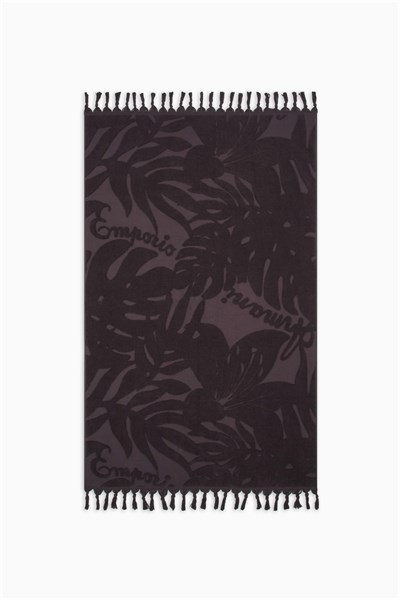 Emporio Armani Unisex Havlu Kahverengi