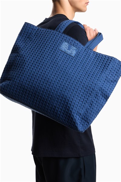 Emporio Armani Unisex Plaj Çantası Mavi