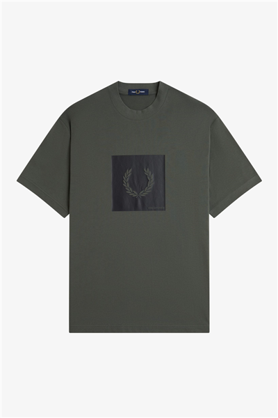 Fred Perry Box Graphic Erkek Bisiklet Yaka T-Shirt
