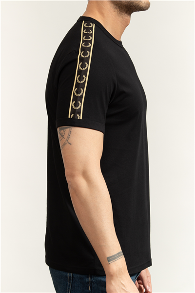 Fred Perry Contrast Tape Ringer Erkek Bisiklet Yaka T-Shirt