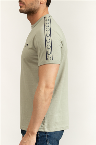Fred Perry Contrast Tape Ringer Erkek Bisiklet Yaka T-Shirt