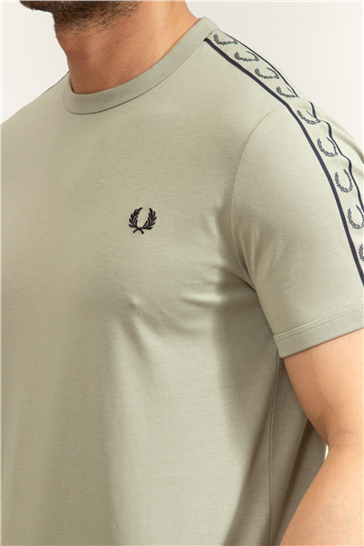 Fred Perry Contrast Tape Ringer Erkek Bisiklet Yaka T-Shirt