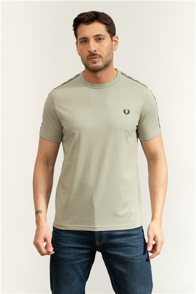 Fred Perry Contrast Tape Ringer Erkek Bisiklet Yaka T-Shirt