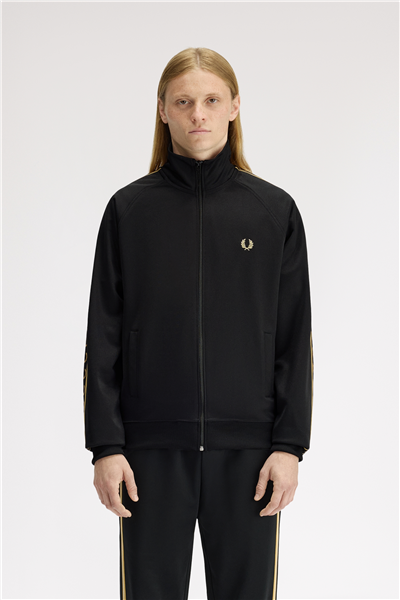 Fred Perry Contrast Tape Track Jacket Erkek Fermuarlı Sweatshirt