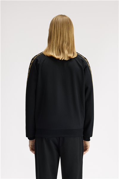 Fred Perry Contrast Tape Track Jacket Erkek Fermuarlı Sweatshirt