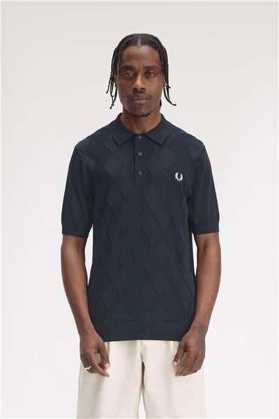 Fred Perry Cable Knitted Shirt Erkek Polo Yaka Triko