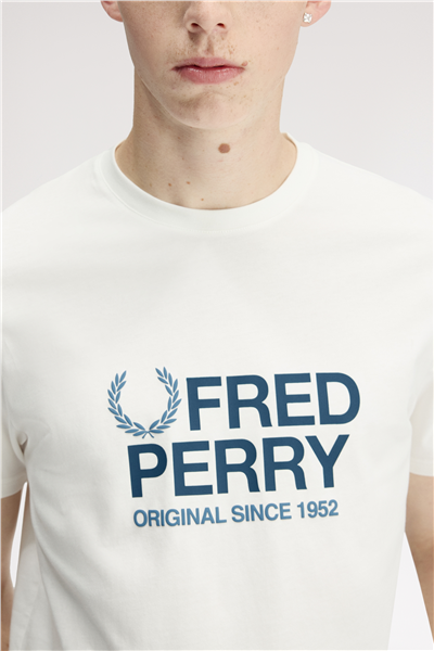 Fred Perry Original Graphic Erkek Bisiklet Yaka T-Shirt