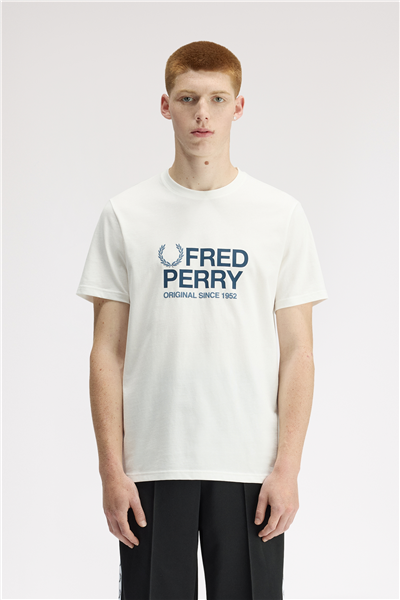 Fred Perry Original Graphic Erkek Bisiklet Yaka T-Shirt