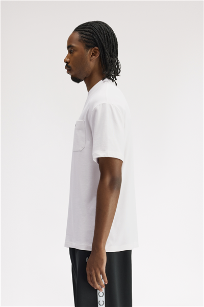 Fred Perry Pocket Detail Erkek Bisiklet Yaka T-Shirt