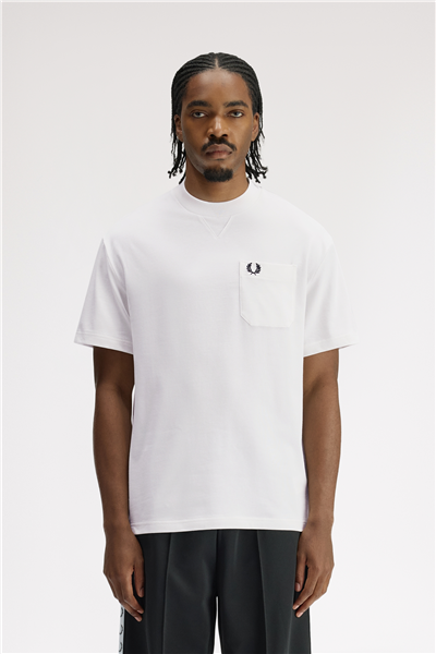 Fred Perry Pocket Detail Erkek Bisiklet Yaka T-Shirt