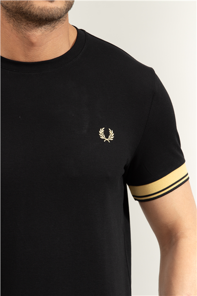Fred Perry Twin Tipped Cuff Erkek Bisiklet Yaka T-Shirt