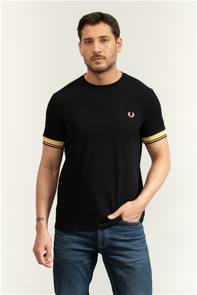 Fred Perry Twin Tipped Cuff Erkek Bisiklet Yaka T-Shirt