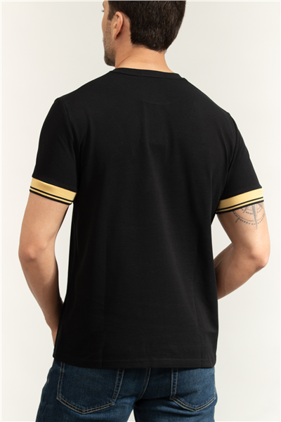 Fred Perry Twin Tipped Cuff Erkek Bisiklet Yaka T-Shirt