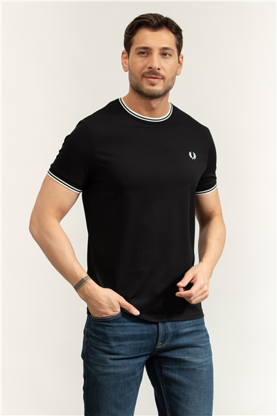 Fred Perry Twin Tipped Erkek Bisiklet Yaka T-Shirt