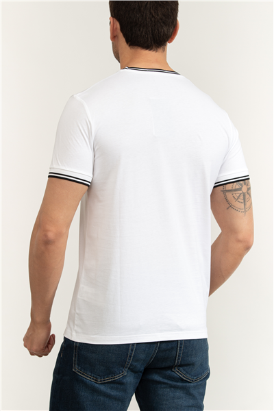 Fred Perry Twin Tipped Erkek Bisiklet Yaka T-Shirt