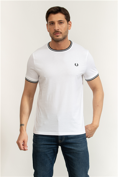 Fred Perry Twin Tipped Erkek Bisiklet Yaka T-Shirt