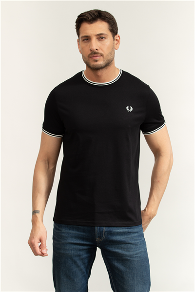 Fred Perry Twin Tipped Erkek Bisiklet Yaka T-Shirt