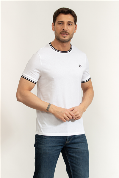Fred Perry Twin Tipped Erkek Bisiklet Yaka T-Shirt