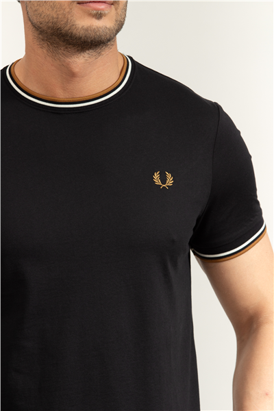 Fred Perry Twin Tipped Erkek Bisiklet Yaka T-Shirt