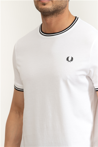 Fred Perry Twin Tipped Erkek Bisiklet Yaka T-Shirt