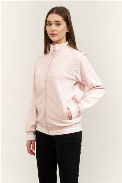 Guess Aggie Kadın Aktif Scuba Fermuarlı Sweatshirt