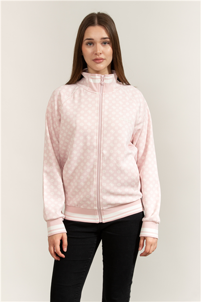 Guess Aggie Kadın Aktif Scuba Fermuarlı Sweatshirt