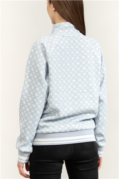 Guess Aggie Kadın Aktif Scuba Fermuarlı Sweatshirt