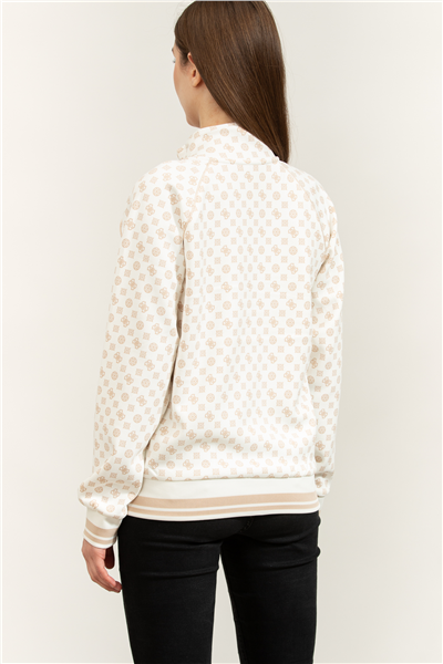 Guess Aggie Kadın Aktif Scuba Fermuarlı Sweatshirt