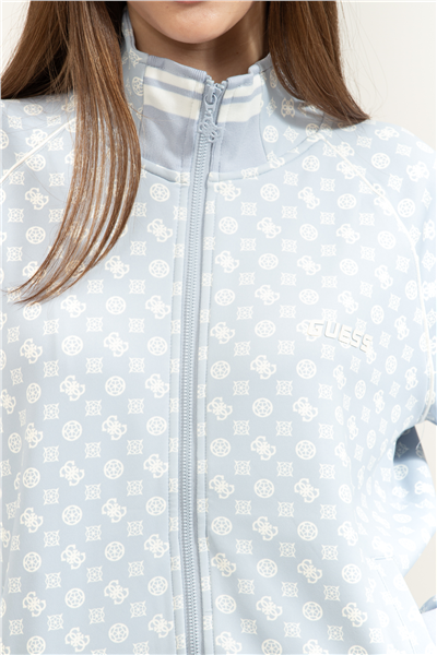 Guess Aggie Kadın Aktif Scuba Fermuarlı Sweatshirt